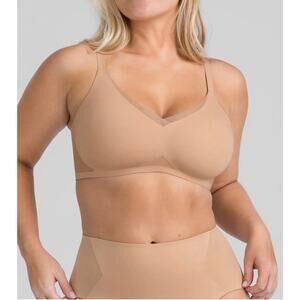 NWT Honey Love CrossOver Wireless Bra Sand Size Small